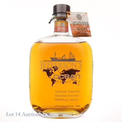 Jefferson's Ocean Aged At Sea Bourbon (Voyage 9). Jefferson's Ocean Aged At Sea very small batch 