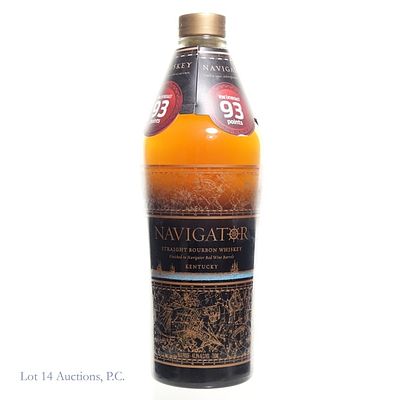 Navigator Red Wine Barrel 3 Year Bourbon. Navigator Kentucky Straight Bourbon Whiskey finished 