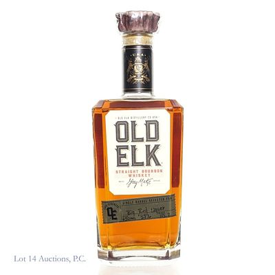 Old Elk Bourbon, Big Red Liquors Pick, 115.2 Proof. Old Elk Cask Strength Bourbon, Big Red 