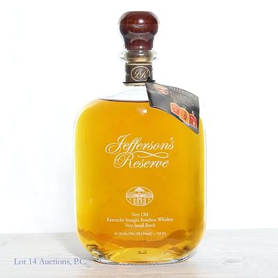 Jefferson's Reserve V.O. Sm Batch Bourbon 2014. Jefferson's Reserve Very Old Very Small Batch 