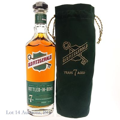 Old Fitzgerald 7 Year BIB Bourbon. Old Fitzgerald's 7 Years Aged Bottled-In-Bond Bourbon. 100 