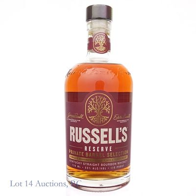 Russell's Reserve Single Barrel Bourbon Selection. Russell's Reserve Single Barrel Bourbon. 
