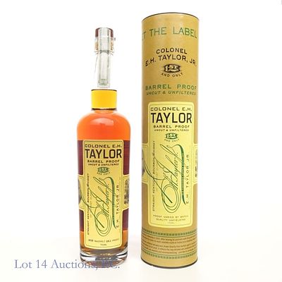 Col E.H. Taylor Barrel Proof Uncut & Unfiltered. Colonel E.H. Taylor Barrel Proof Bourbon, 131.1 