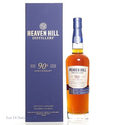 Heaven Hill 90th Anniversary Bourbon (107 Pr). Heaven Hill Distillery 90th Anniversary 1935 - 