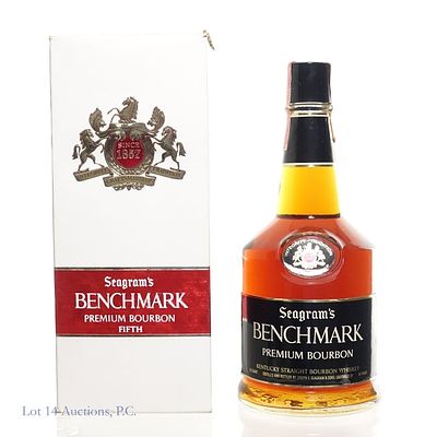 60s/70s Seagram's Benchmark Premium 6Y Bourbon. Seagram's Benchmark Premium 6 Years Old Bourbon. 