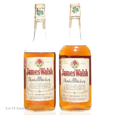 "49" James Walsh 4 Year Blended Whiskey (2). Two (2) bottles James Walsh 4 Years Old Blended 