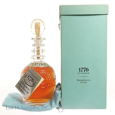 Seagram 1776 Tiffany & Co. Decanter Whiskey In Box. Seagram 1776 Whiskey in a Tiffany &amp; Co. 