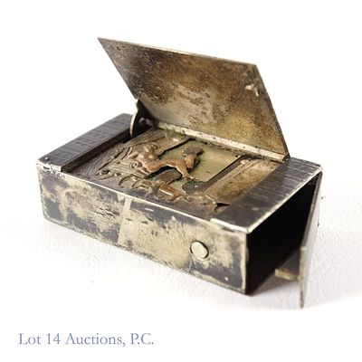 Antique Adult Risque XXX Matchbox Automaton *. Antique matchbox size automaton with hidden 