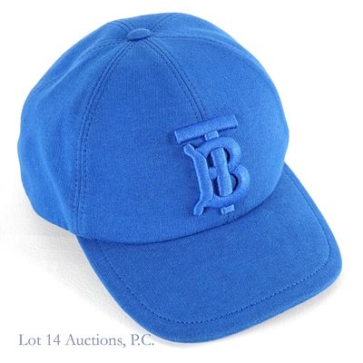 Burberry TB Monogram Bright Blue Baseball Cap. Burberry TB Monogram bright blue baseball cap. 