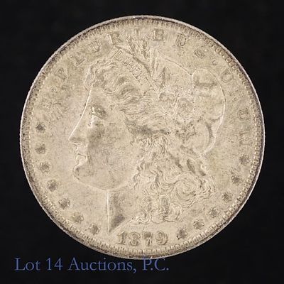 1879-O US 90%-Silver Morgan Dollar. 1879-O United States silver Morgan dollar (New Orleans 