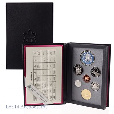 1993 Canada 7-Coin Proof Set Silv Stanley Cup $1. 1993 Canada 7-coin proof specimen set (Royal 