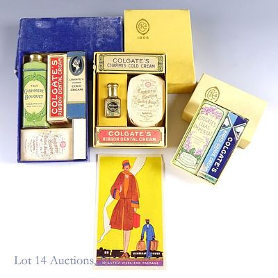 1920s Colgate's Weekend Packages (3). Three unused "Weekend Packages" from Colgate likely made 