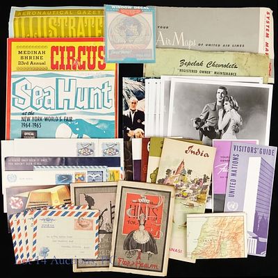 1960s Ephemera , NY World Fair, Movie Stills, More. Ephemera lot - New York World Fair, Movie 