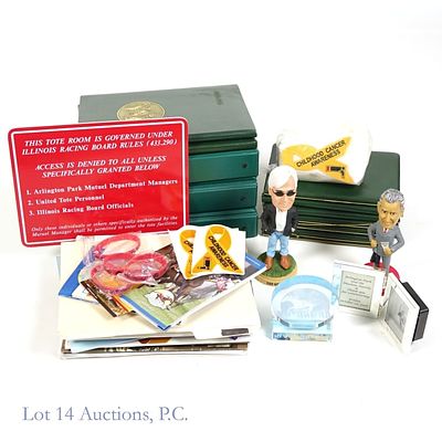 Large Assortment Of Arlington Park Memorabilia. This is a large collection of various 
