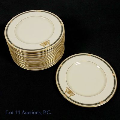 15 8 Inch Plates With Arlington Park Crest. Assortment of 15 eight inch plates bearing the 