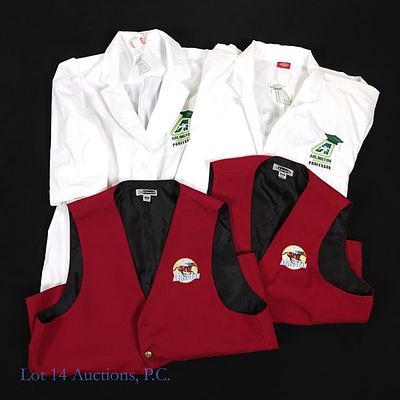 Arlington Racecourse Employee Uniforms (4). Four items intended for employees to wear when 