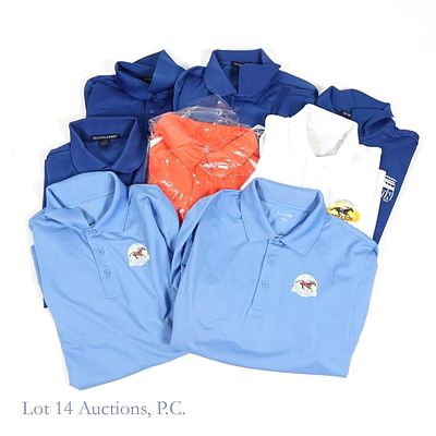 Assorted Arlington Racecourse Polo Shirts (8). Assortment of eight men's golf or polo style 