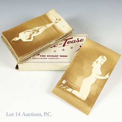 Pic-Tease Adult Nude Novelty Cards (13). The box calls these "Miracle Fotos"! Pic-Tease is noted 