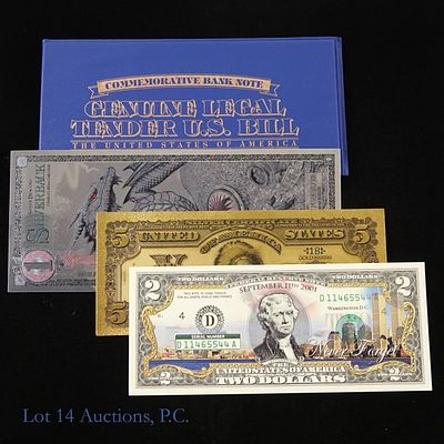 Various US Exonumia Items (3). Three (3) United States exonumia items as follows: ---colorized 