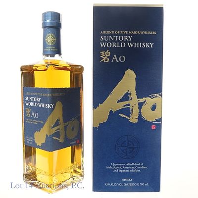 Suntory AO World Whisky. Suntory Brand AO World Whisky. This whisky is a blend of 5 whiskies 