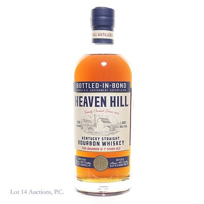 Heaven Hill 7 Year Bottled-In-Bond Bourbon, 100 Proof, 750 ml.