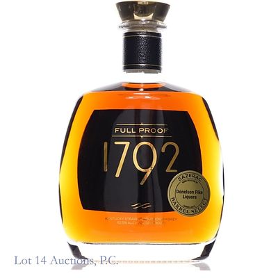 1792 Full Proof Bourbon Store Pick (2025). 1792 Full Proof Bourbon (2025), 125 Proof, 750 ml 