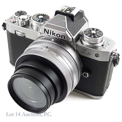 Nikon Zfc DX Mirrorless Digital Camera Lens. Nikon Zfc DX format mirrorless digital camera with 