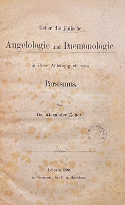 Uber die judische
Angelologie und Daemonologie
מאת Dr. Alexander knot
Leipzig 1866. חלק 3 מתוך