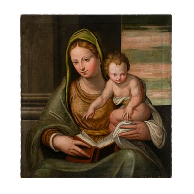 Bernardino India (Verona 1528 - 1590) - Bernardino India (Verona 1528 - 1590) Madonna con Bambino 