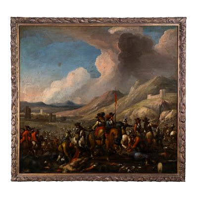 Antonio Calza (Verona 1658 - 1725) - Antonio Calza (Verona 1658 - 1725) Dopo la battaglia Olio su 