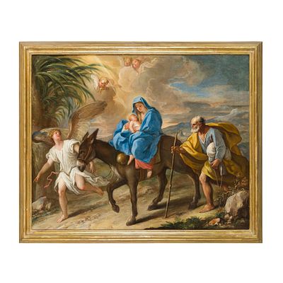Nicol&ograve; Bambini (Venezia 1651 - 1736) - Nicol&ograve; Bambini (Venezia 1651 - 1736) Fuga in Egitto 