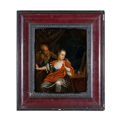 Frans van Mieris il Vecchio (Leida 1635 - 1681) bottega di - Frans van Mieris il Vecchio (Leida 
