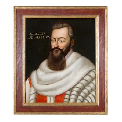 Scuola francese del XVIII secolo - Scuola francese del XVIII secolo Ritratto di Achilles De Harlay 