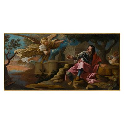 Scuola veronese del XVIII secolo - Scuola veronese del XVIII secolo Conversione di Sant'Agostino 