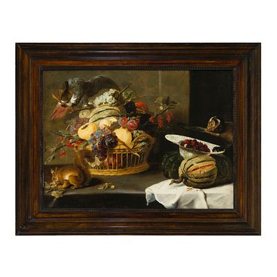 Frans Snyders (Anversa 1579 - 1657) - Frans Snyders (Anversa 1579 - 1657) Natura morta con una 