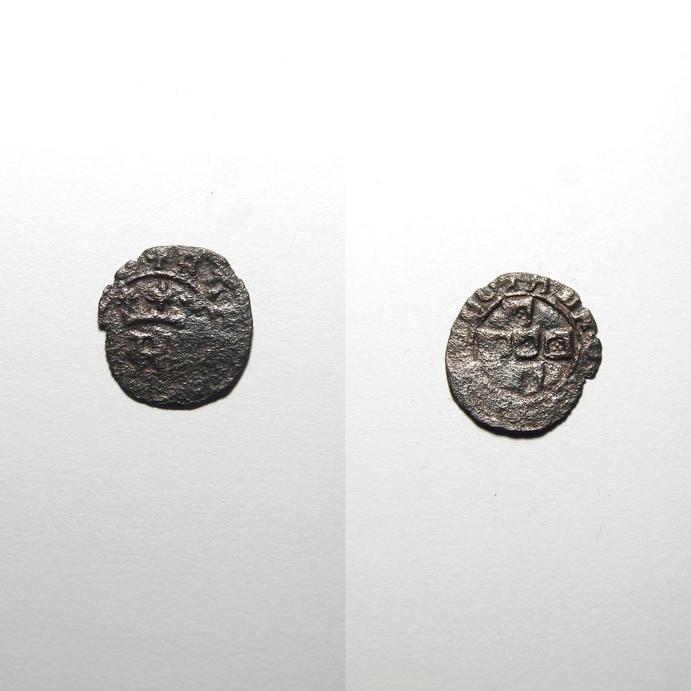 Meio Real Preto 02.02 - D. Afonso V (1438-1481). AG 02.02 
Legenda: ALFQ ... / ALFQ 
Metal: 