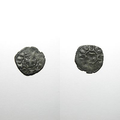 Denier 04.23 – D. Dinis I (1279–1325) – Portugal. AG 04.23 – D REX PORTVGL / AL GA RB II 
Metal: 