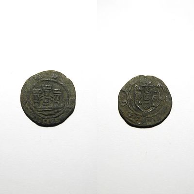 Ceitil 11.10 – D. Afonso V (1438–1481) – Portugal. Square-element towers without merlons. No 