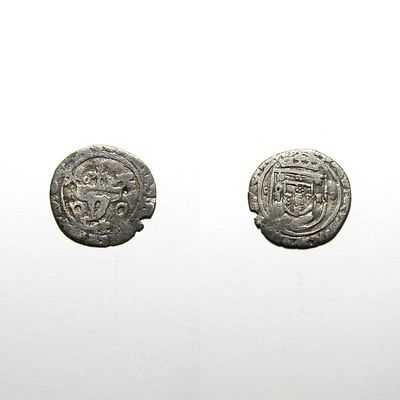 Vint&eacute;m 51.01 – D. Jo&atilde;o III (1521–1557) – Portugal. Porto P-O / &ordm;-&ordm;. Variant with inverted “NN” 