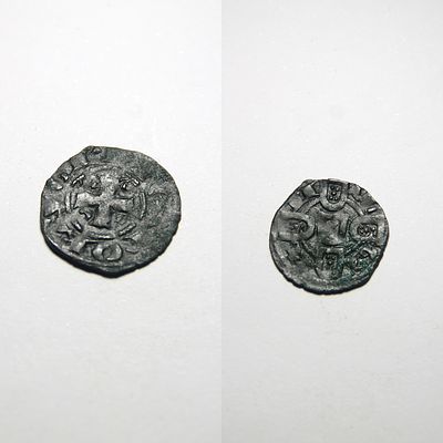 Dinheiro 01.01 - D. Dinis I (1279-1325). AG 01.01 - :D REX PORTVGL / AL GA RB II Metal: Bolh&atilde;o 