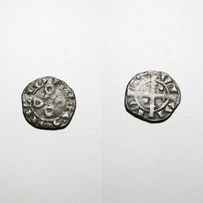 Dinheiro 22.02 - D. Sancho II (1223-1248). Cruz floreada ou recruzetada
AG 22.02 - REX SANCIVS / 