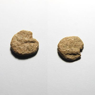 Sextante de Balsa (Tavira) - Hisp&acirc;nia Antiga - S&eacute;c. I a.C. Moeda com legenda. 
AG 03.01 