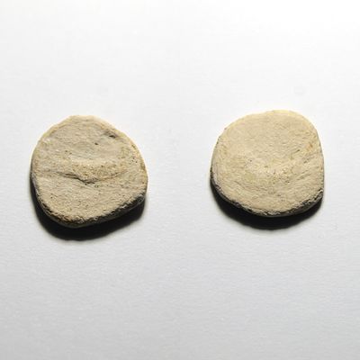 Triente de Balsa (Tavira) - Hisp&acirc;nia Antiga - S&eacute;c. I a.C. Moeda anep&iacute;grafa. 
AG 01.03 