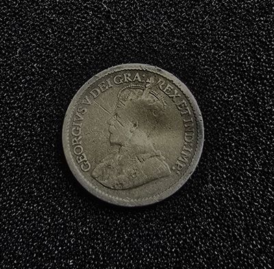 קנדה מטבע מכסף 5 סנט המלך ג'ורג' הרביעי משנת 1912