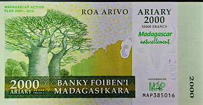מדגסקר שטר בעריך 2000 אריארי משנת 2012