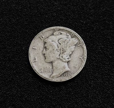 ארה"ב מטבע מכסף בעריך 1 דיים מרקיורי משנת 1926