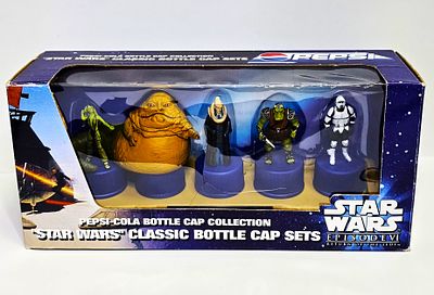 מארז פקקי בקבוק עם דמויות מלחמת הכוכבים שיתוף פעולה בין פפסי למארוול מהדורה מוגבלת