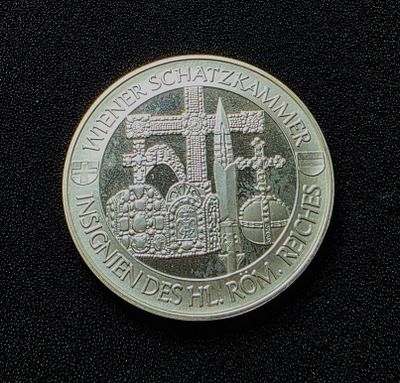 אוסטריה מטבע פרוף מכסף בעריך 25 יורו משנת 1998 במצב חדש משקל 24 גרם