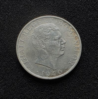 רומניה מטבע מכסף בעריך 25.000 לאי משנת 1946 במצב חדש משקל 12.6 גרם