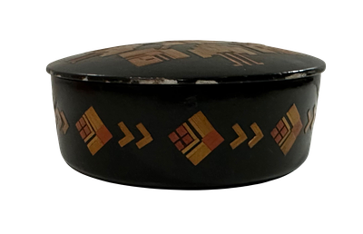 קופסת תכשיטים, עיסת נייר וקנים, 13/4.5 ס"מ